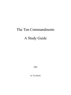 The Ten Commandments A Study Guide - Always Reformed