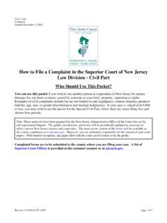 How to File a Complaint in the Superior Court of New Jersey