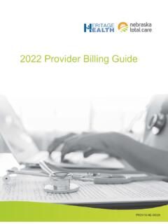 2021 Provider Billing Guide - Nebraska Total Care