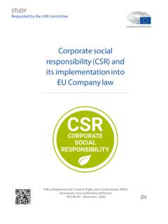 Corporate social responsibility (CSR) and its ...