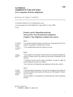 Loi f&#233;d&#233;rale 220 compl&#233;tant le Code civil suisse