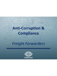 Anti-Corruption &amp; Compliance - Universal …