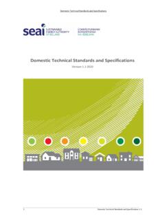 Domestic Technical Standards and Specifications