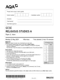 RELIGIOUS STUDIES A - filestore.aqa.org.uk