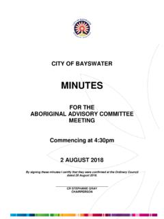 Minor Committee Standard - bayswater.wa.gov.au