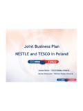 Joint Business Plan NESTLE and TESCO in Poland - …