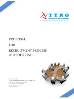 PROPOSAL FOR RECRUITMENT PROCESS OUTSOURCING