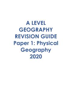 A LEVEL GEOGRAPHY REVISION GUIDE Paper 1 ... - Schudio
