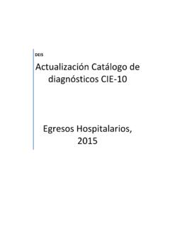 Actualizaci&#243;n Cat&#225;logo de diagn&#243;sticos CIE-10