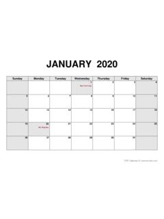 JANUARY 2020 - CalendarLabs