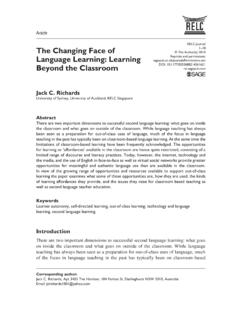 The Changing Face of &#169; The Author(s) 2014 Language ...