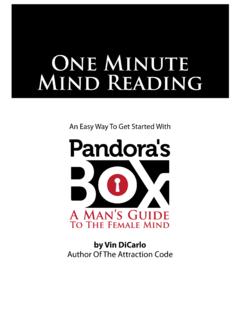 One Minute Mind Reading - Vin DiCarlo Pandoras Box