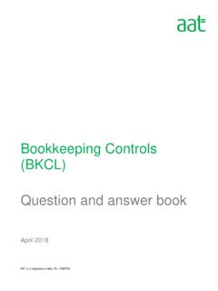 Bookkeeping Controls (BKCL) QA Book