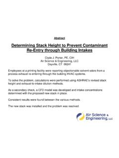 Determining Stack Height to Prevent Contaminant …