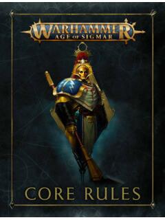 CORE RULES - Games Workshop