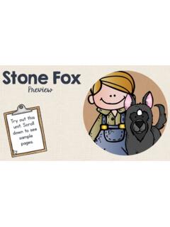 Stone Fox - Book Units Teacher