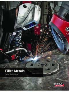 Filler Metals - Lincoln Electric