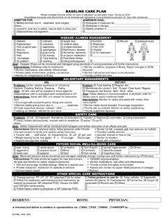 INITIAL CARE PLAN - Nursing Home Help