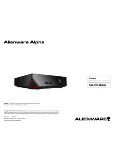 Alienware Alpha Specifications