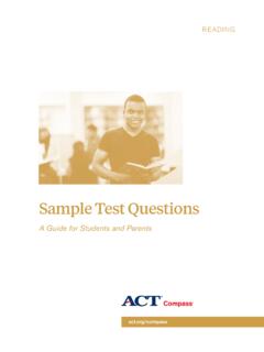 A Guide for Students and Parents - ACT