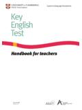 Experts in Language Assessment Key English Test - …