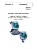 SITRANS P, Series DSIII Transmitters for Pressure ...