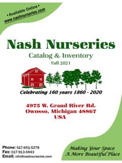 Nash Nurseries Catalog