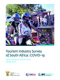 Tourism Industry Survey of South Africa: COVID-19