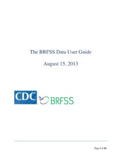 The BRFSS Data User Guide June 2013