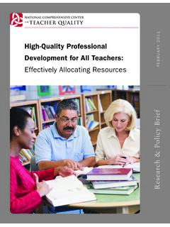 High-Quality Professional Development for All Teachers - ed