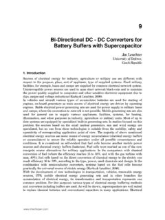 Bi-Directional DC - DC Converters for Battery Buffers with ...