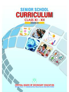 SENIOR SCHOOL CURRICULUM - Central Board of …