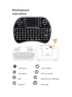 MiniKeyboard Instructions - RS Components