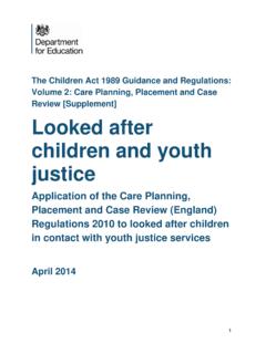 The Children Act 1989 Guidance and Regulations: Volume …