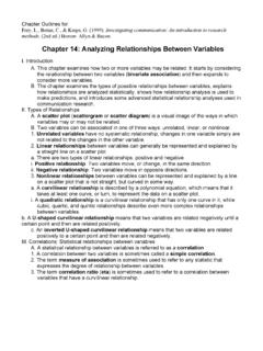 Chapter 14: Analyzing Relationships Between Variables