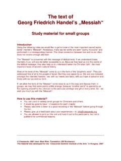 The text of Georg Friedrich Handel’s „Messiah“