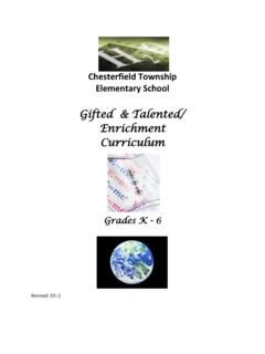Gifted &amp; Talented/ Enrichment Curriculum
