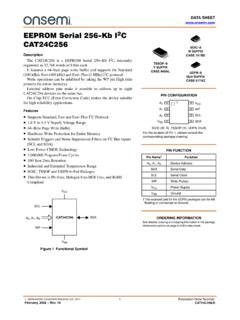 CAT24C256 - EEPROM Serial 256-Kb I2C