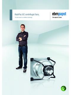 RadiPac EC centrifugal fans. - ebm-papst