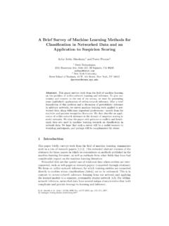 A Brief Survey of Machine Learning Methods for ...