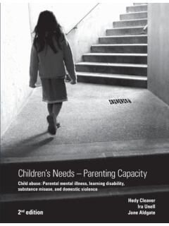 Children’s Needs – Parenting Capacity