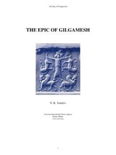 THE EPIC OF GILGAMESH