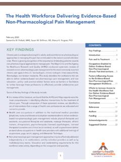 Non-Pharmacological Pain Management
