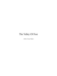 The Valley Of Fear - Sherlock Holm