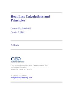 Heat Loss Calculations and Principles - CED Engineering
