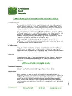 ArtificialTurfSupply.Com Professional Installation …