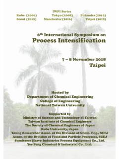 6th International Symposium on Process Intensification