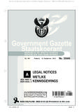 Government Gazette Staatskoerant - Gazette In …