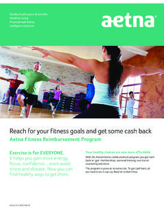 Reach for your fitness goals and get some cash back - Aetna