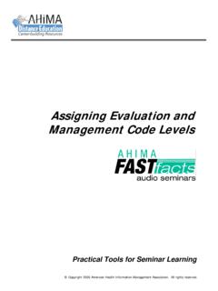 Assigning Evaluation and Management Code Levels